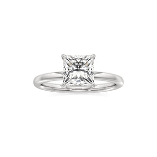 Valeria Round Hidden Halo Solitaire