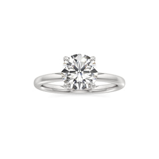 Valeria Round Hidden Halo Solitaire