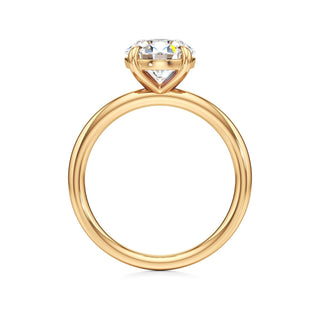 Valeria Round Hidden Halo Solitaire