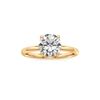 Valeria Round Hidden Halo Solitaire