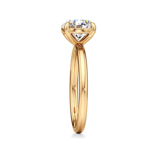 Valeria Round Hidden Halo Solitaire