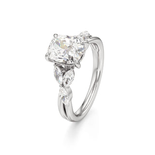 Viviana Round Marquise Side Stones