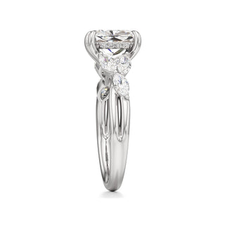 Viviana Round Marquise Side Stones