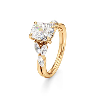 Viviana Round Marquise Side Stones