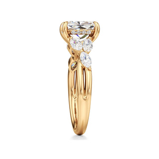 Viviana Round Marquise Side Stones