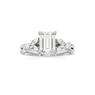Viviana Round Marquise Side Stones