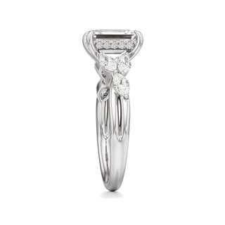 Viviana Round Marquise Side Stones