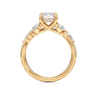 Viviana Round Marquise Side Stones
