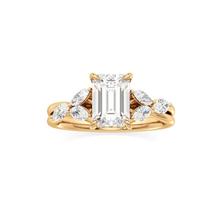 Viviana Round Marquise Side Stones