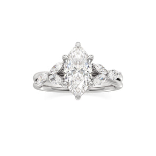 Viviana Round Marquise Side Stones