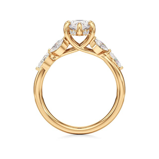 Viviana Round Marquise Side Stones