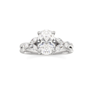 Viviana Round Marquise Side Stones