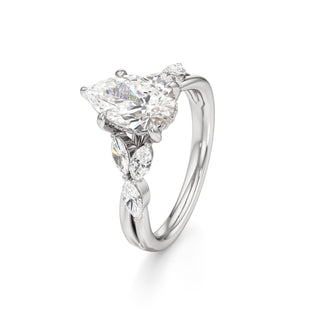 Viviana Round Marquise Side Stones