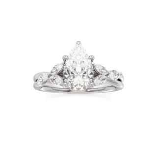Viviana Round Marquise Side Stones