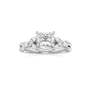 Viviana Round Marquise Side Stones