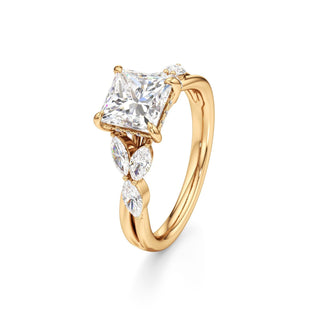 Viviana Round Marquise Side Stones