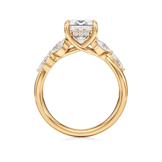 Viviana Round Marquise Side Stones