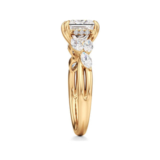 Viviana Round Marquise Side Stones