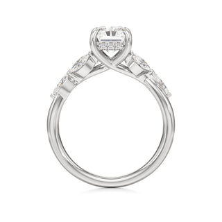 Viviana Round Marquise Side Stones