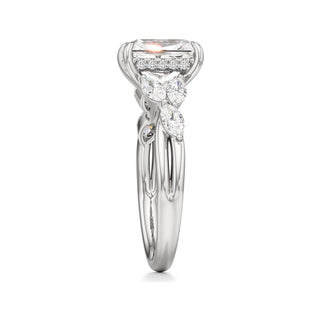 Viviana Round Marquise Side Stones