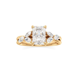 Viviana Round Marquise Side Stones
