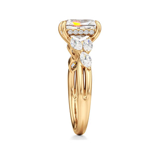 Viviana Round Marquise Side Stones
