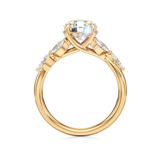 Viviana Round Marquise Side Stones