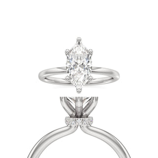 Wisteria Round Hidden Halo Solitaire