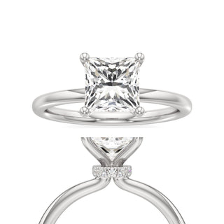 Wisteria Round Hidden Halo Solitaire