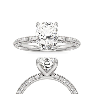 Xyla Marquise Three Sided Pave Band
