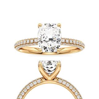 Xyla Marquise Three Sided Pave Band
