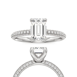 Xyla Marquise Three Sided Pave Band