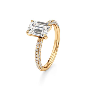 Xyla Marquise Three Sided Pave Band