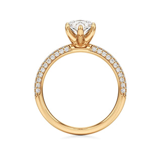 Xyla Marquise Three Sided Pave Band