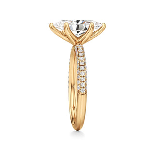 Xyla Marquise Three Sided Pave Band