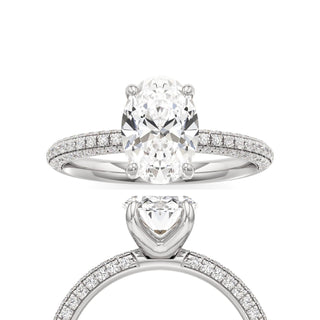 Xyla Marquise Three Sided Pave Band
