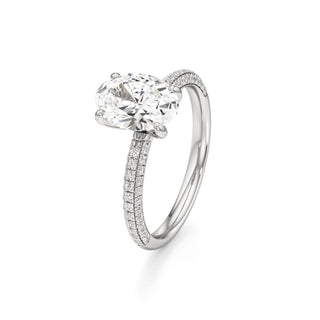 Xyla Marquise Three Sided Pave Band