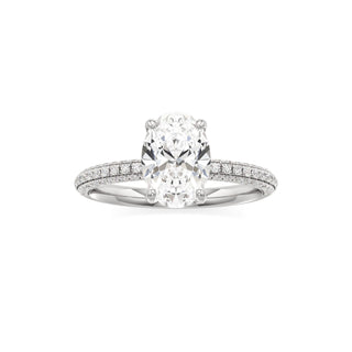 Xyla Marquise Three Sided Pave Band