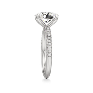 Xyla Marquise Three Sided Pave Band