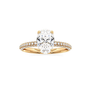 Xyla Marquise Three Sided Pave Band