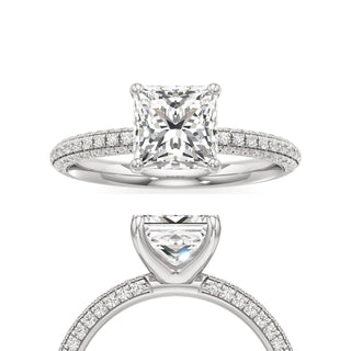 Xyla Marquise Three Sided Pave Band