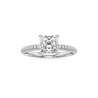 Xyla Marquise Three Sided Pave Band