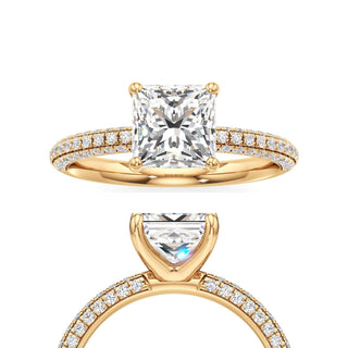Xyla Marquise Three Sided Pave Band