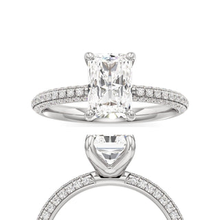 Xyla Marquise Three Sided Pave Band