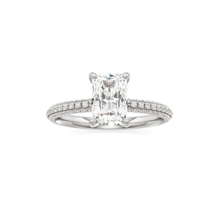 Xyla Marquise Three Sided Pave Band