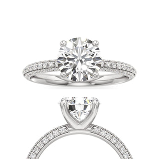 Xyla Marquise Three Sided Pave Band