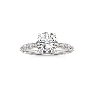 Xyla Marquise Three Sided Pave Band