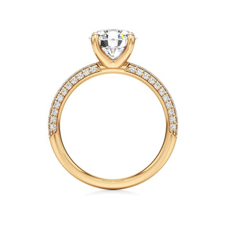 Xyla Marquise Three Sided Pave Band