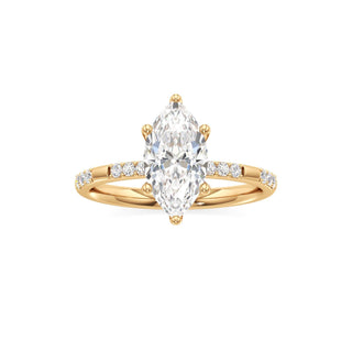Ysabel Marquise Station Diamond Band