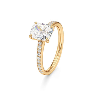 Yvonne Pear Pave Band Cathedral